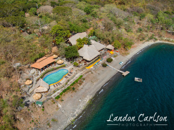 Aerial Photography of Apoyo Resort Lakeside
